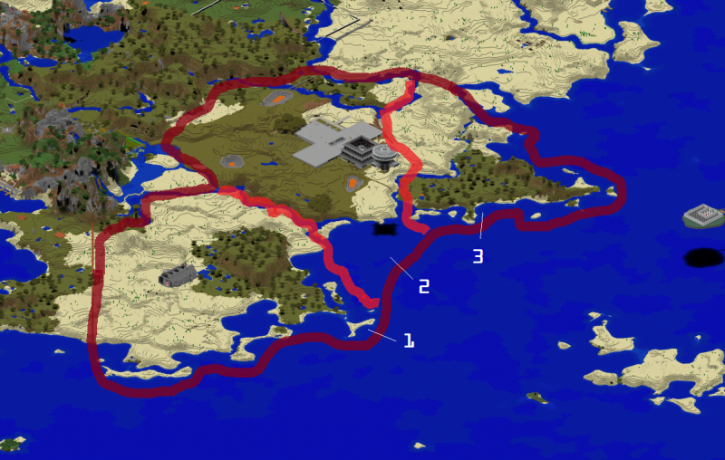 1. Anahuac, 2. Tollan, 3. Kozkatlan